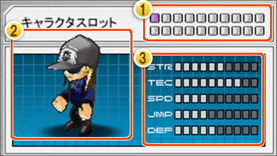 キャラクタプレビュー画面イメージ